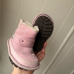 4C CROCS Light Pink Baby Booties